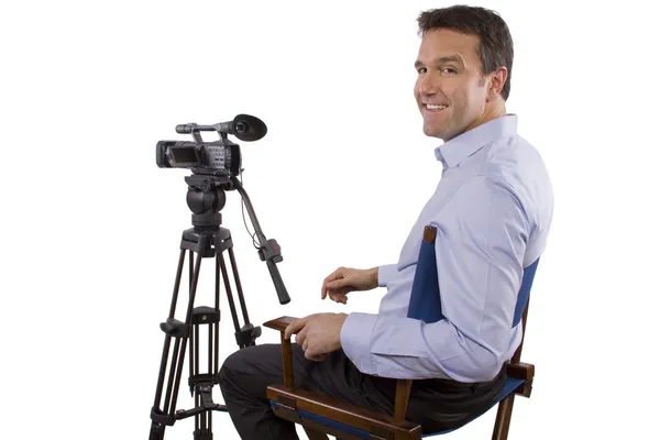 Casting director with camera — Stock Photo, Image