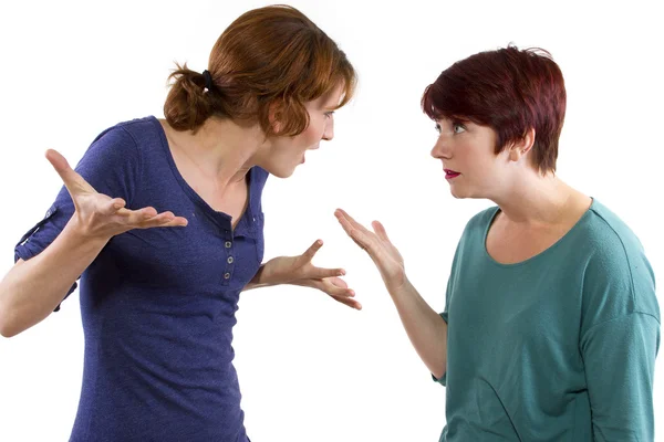 Women arguing and distrusting each other — Stock Photo, Image