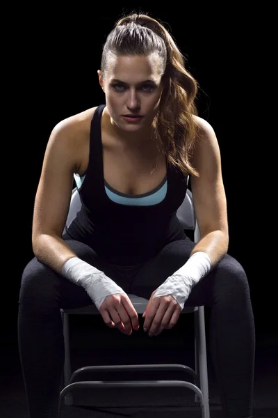 Mujer MMA Fighter — Foto de Stock