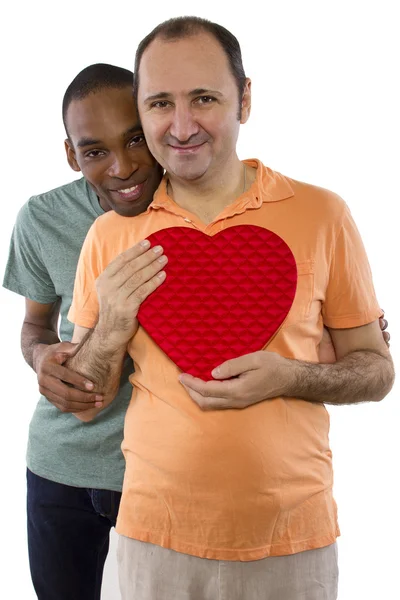 Homosexuální milenci na Valentýna — Stock fotografie