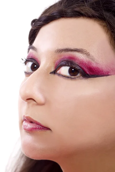 Weibliches Modell mit Make-up — Stockfoto