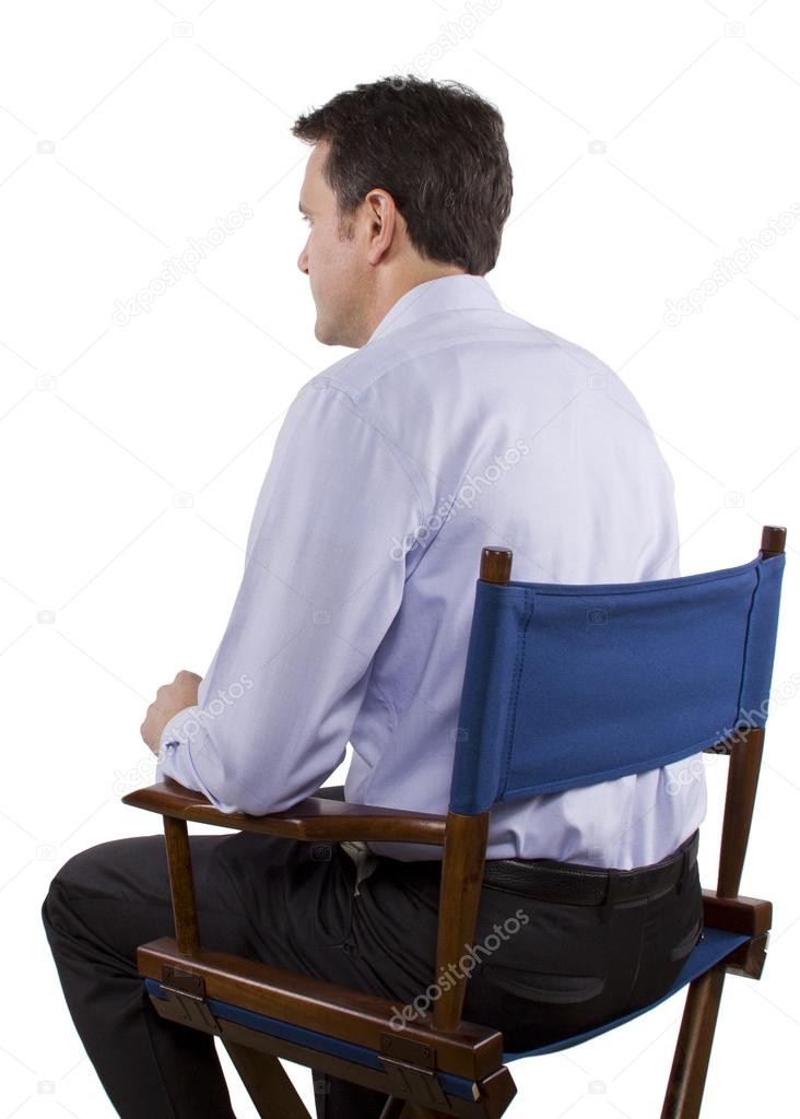 Casting director on chair