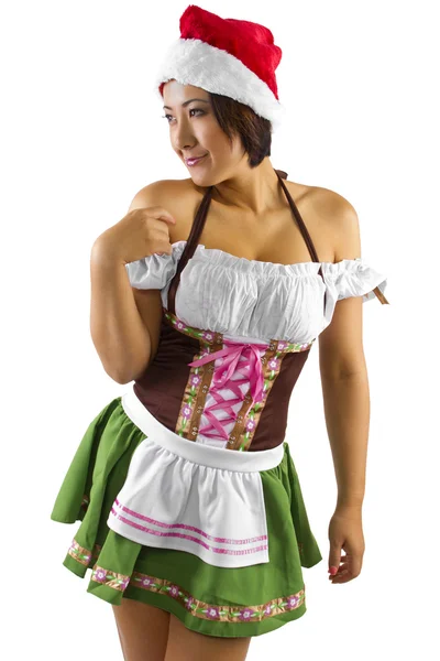 Cameriera vestita in costume da elfo — Foto Stock