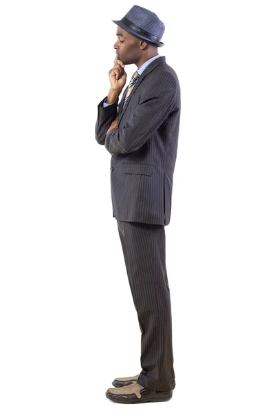 Businessman looking down and contemplating — Stock Photo, Image