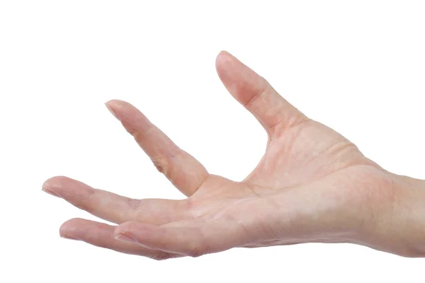 Vrouwelijke menselijke hand flicking — Stockfoto