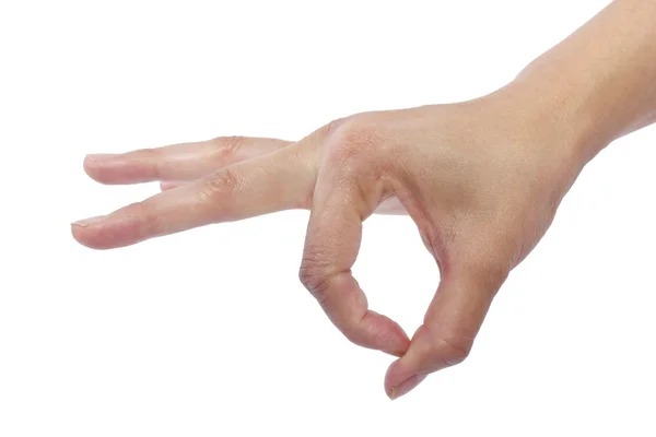 Vrouwelijke menselijke hand flicking — Stockfoto