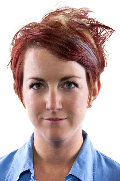 Fiatal vörös hajú nő — Stock Fotó