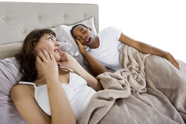 Girl unable to sleep — Stock Photo, Image