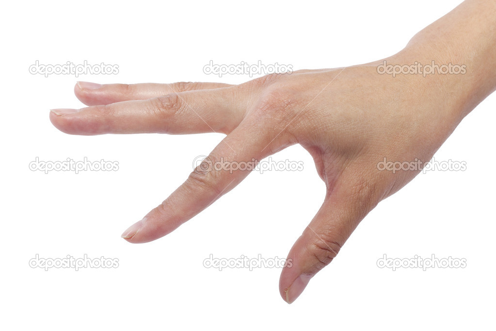 Female human hand flicking