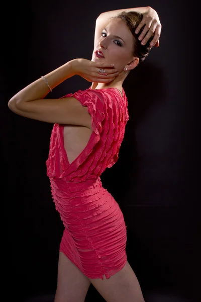 Bailarina vestida de rosa — Foto de Stock