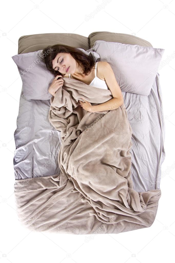 Female having abdominal cramps in the morning — Stock Photo © innovatedcaptures 50345933