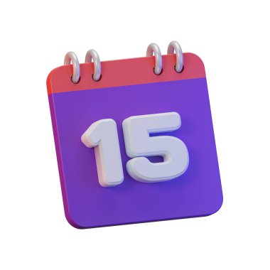 Günlük hatırlatma ya da zamanlama için 15 günlük 3B Hazırlama takvimi
