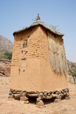 mali (Afrika dogon köyde tahıl ambarı).