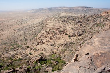 bandiagara Eğimli yüzey, mali (Afrika).