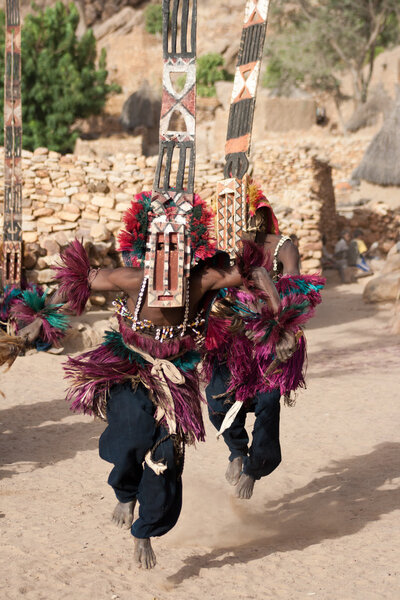 Sirige mask and the Dogon dance, Mali.