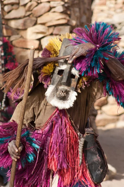 Maszk és a dogon tánc, mali. — Stock Fotó