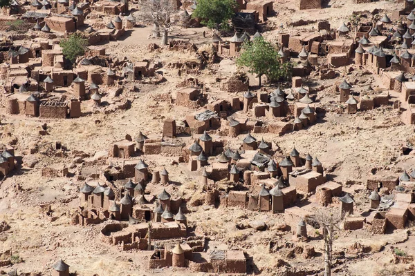 Aerial view of a Dogon village, Mali (Africa). — Stock Photo, Image
