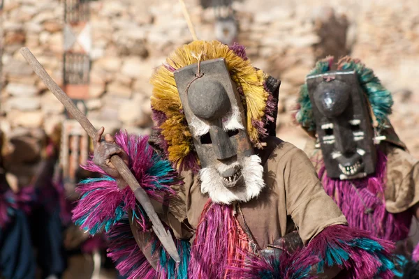 Máscara y el baile Dogon, Malí . Imagen De Stock