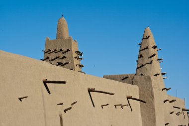 Mud brick mosque, Timbuktu. clipart