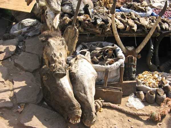 Szaman rynku, mali bamako (Afryka). — Zdjęcie stockowe