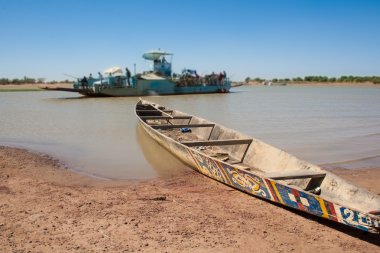 Typical boat, Djenné, Mali, Africa.