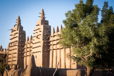 Djenné, Mali, Afrika'nın Ulu Cami.