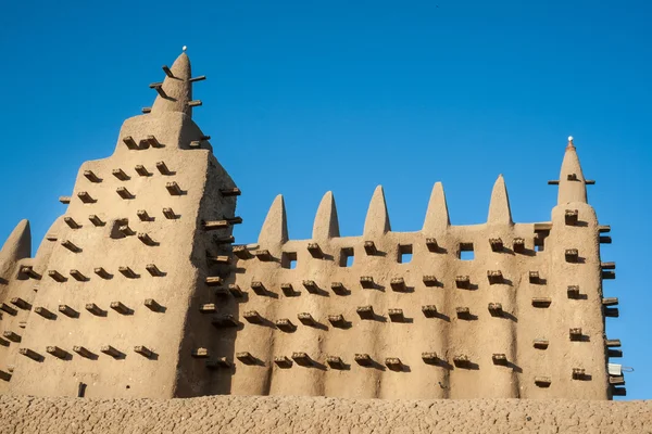 Die große moschee von djenné, mali, afrika. — Stockfoto