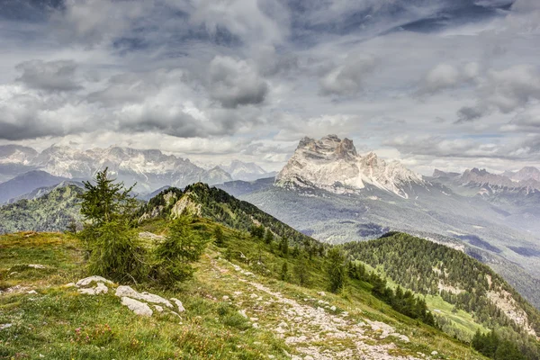 View from Monte Rite, Dolomites, Alps, Italy — Stock Photo, Image