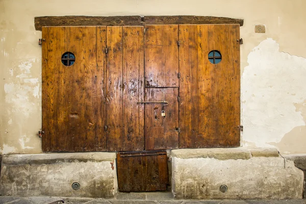 Wooden ancient door — Stock Photo, Image