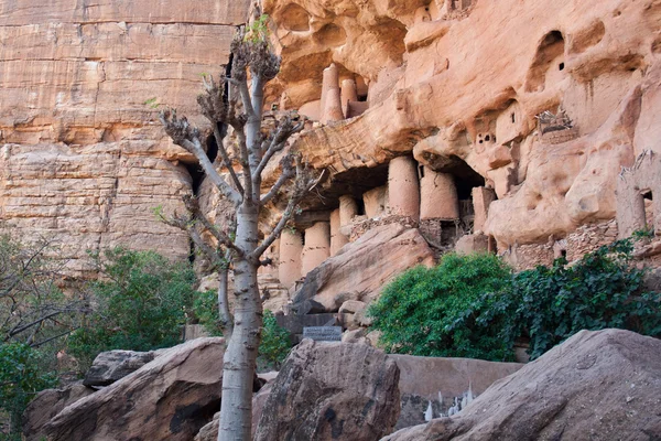 Starověké dogon vesnice, mali (Afrika). — Stock fotografie