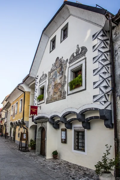 Παλιά πόλη της radovljica, Σλοβενία. Εικόνα Αρχείου