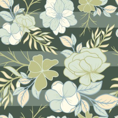 Kumaş izi için kusursuz ve sonsuz vektör desenli fayans dizaynı. Duvar kağıdı, soyut, moda febriği. arkaplan.