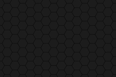 Siyah altıgen arka plan. Basit altıgen pürüzsüz kiremit deseni.