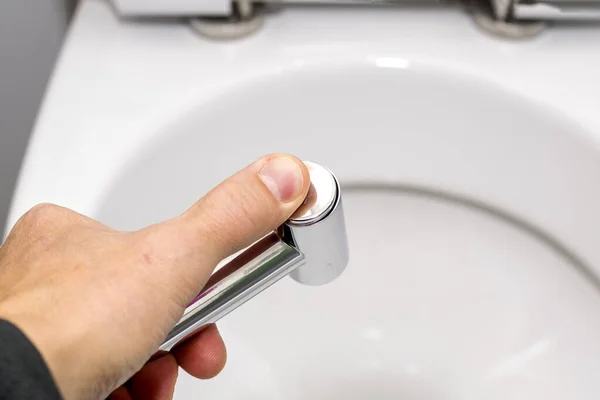 Bidet Douche Pour Hygiène Nettoyage Corps Avec Eau — Photo