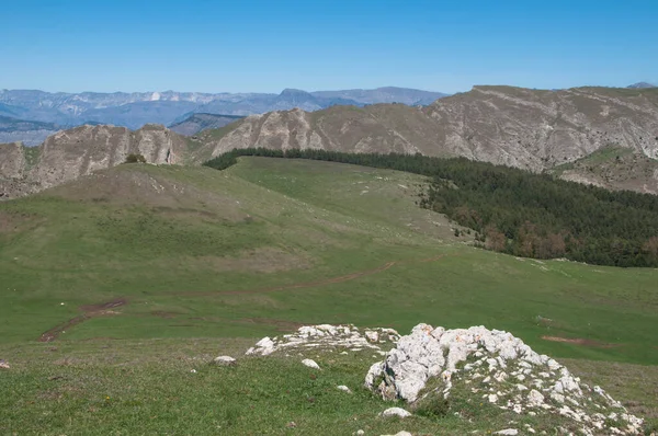 Belle Vue Panoramique Sur Sommet Pic Mayak Phare 2352 Montagnes — Photo