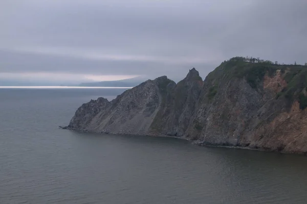 Die Wunderschöne Und Windige Küste Des Ochotskischen Meeres Region Magadan — Stockfoto