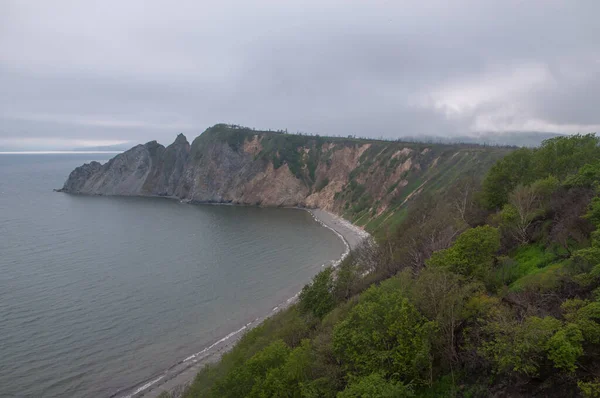 Bela Ventosa Costa Mar Okhotsk Região Magadan Rússia Extremo Oriente — Fotografia de Stock