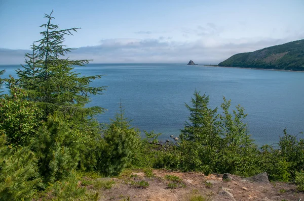 Região Magadan Extremo Oriente Rússia Caminhando Margem Mar Okhotsk Água — Fotografia de Stock