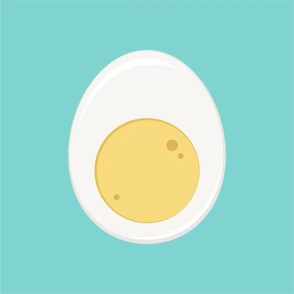 Векторная Иллюстрация Нарезанным Яйцом — стоковый вектор