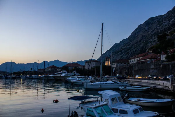 Kotor Montenegro July 2017 View Kotor Bay Summer Day — Fotografia de Stock