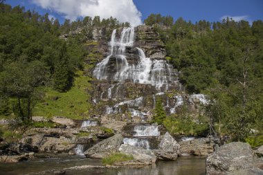Tvindefossen Waterfall clipart