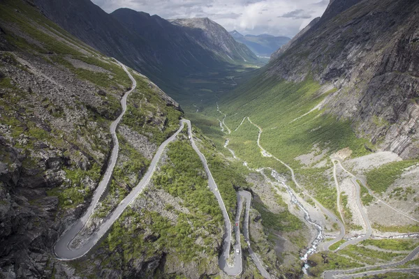 Droga troli (trollstigen) — Zdjęcie stockowe