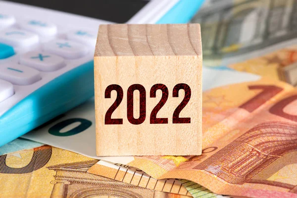 Eurobankbiljetten Het Jaar 2022 — Stockfoto