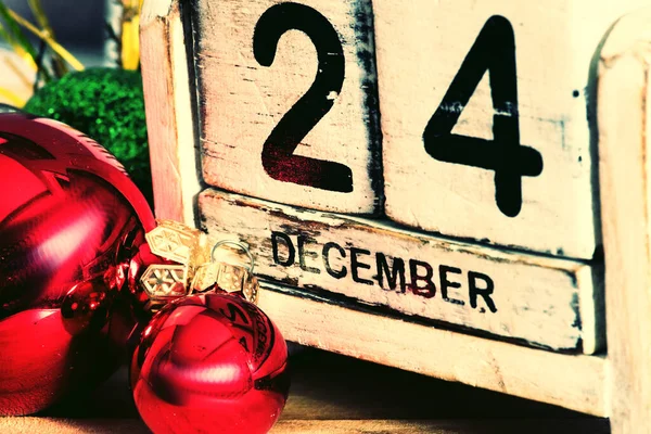 Ημερολόγιο Δεκεμβρίου Και Χριστούγεννα — Φωτογραφία Αρχείου