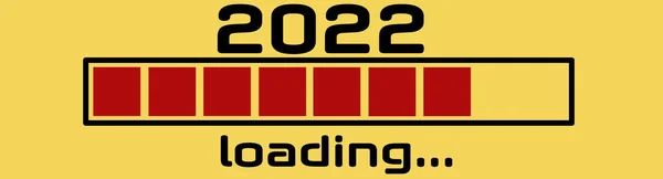 2022 Рік Завантажується — стокове фото