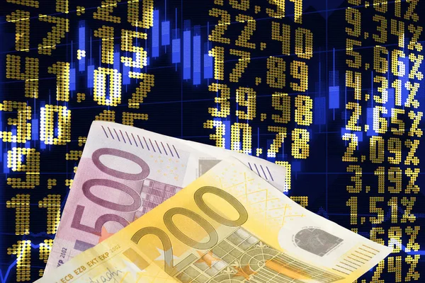 Stock Exchange Europe Euro Money — Stockfoto