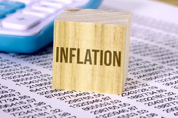 Calculator Statistics Inflation — Foto Stock