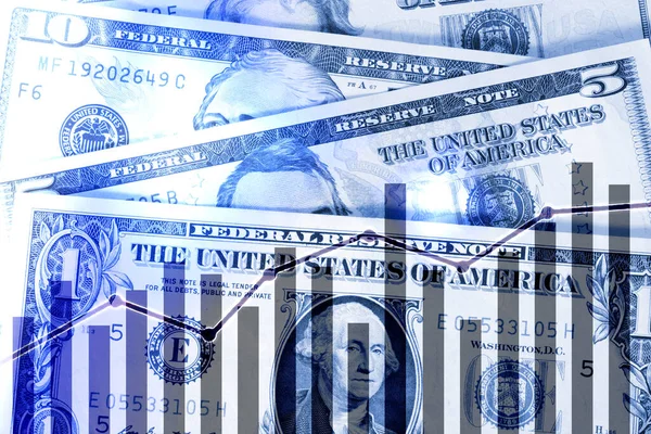 Dollar Bills Economy America — Stock Photo, Image