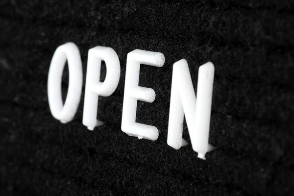 Sign Says Open — Fotografia de Stock