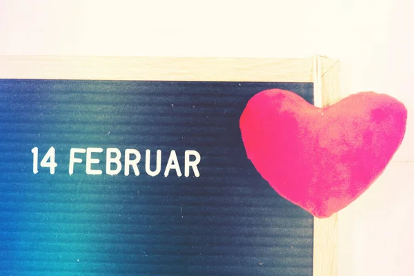 Corazón Una Referencia Día San Valentín Febrero — Foto de Stock